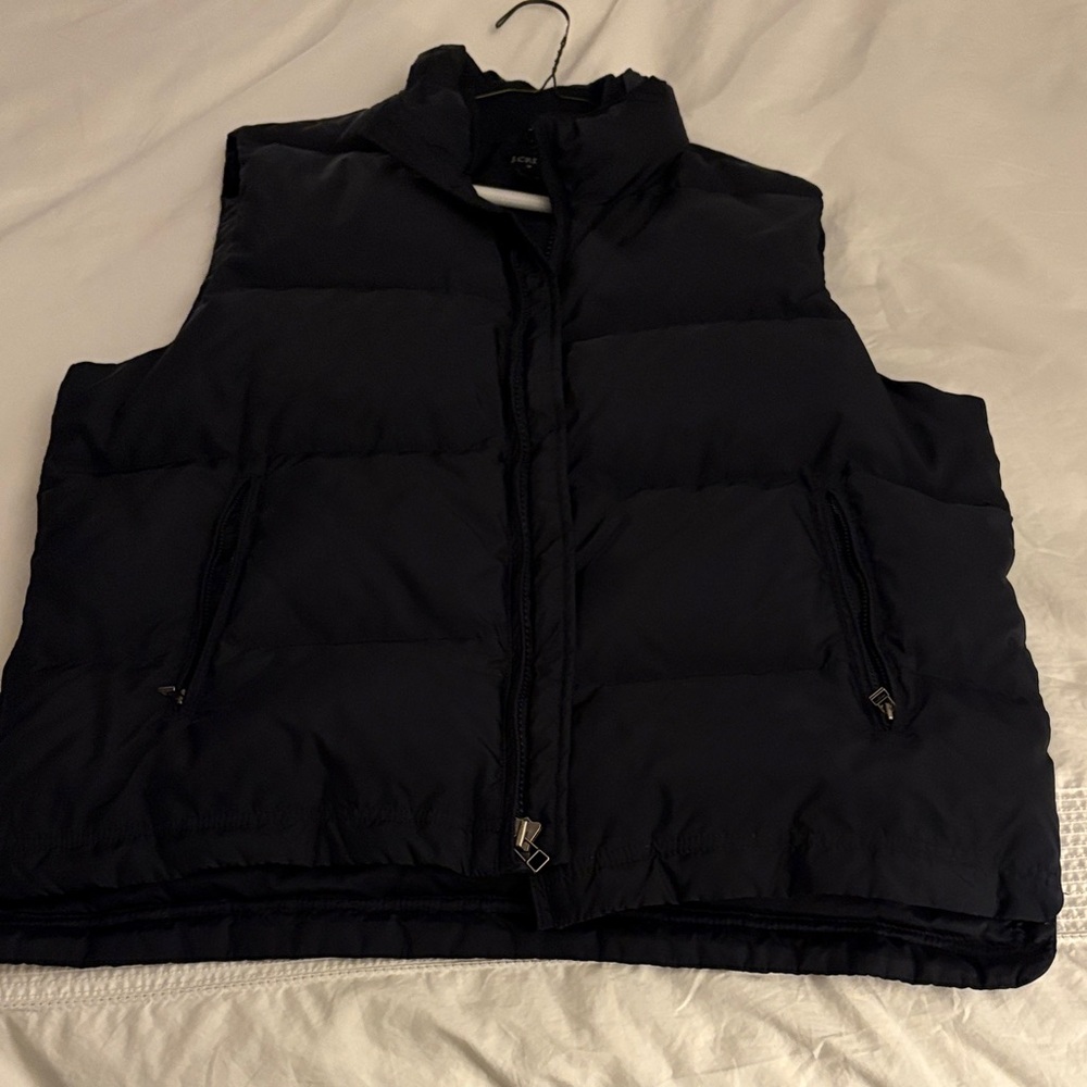 J. Crew Blue Puffer Vest